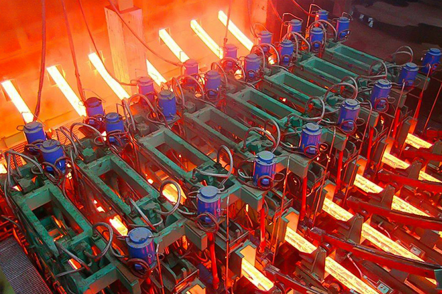 Steel-making and casting production line